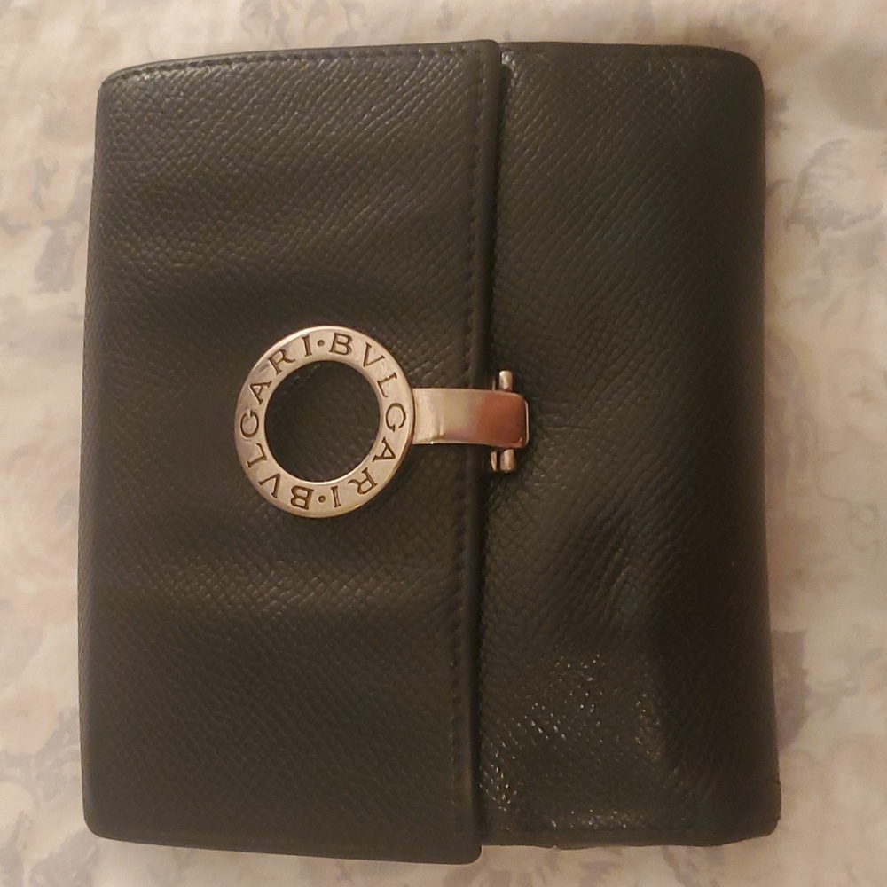 Bulgari Bright Grain Calf Leather Wallet